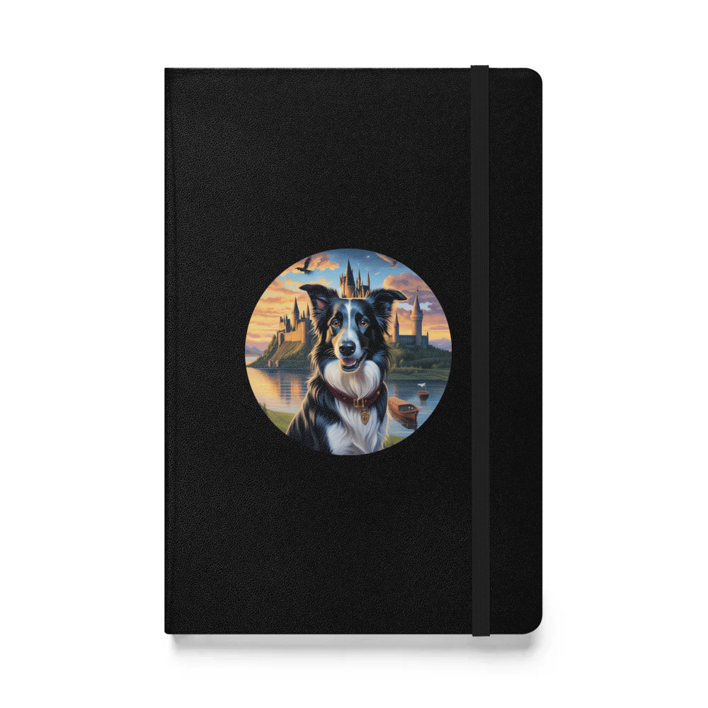 PugMug Custom Border Collie Hardcover Bound Notebook