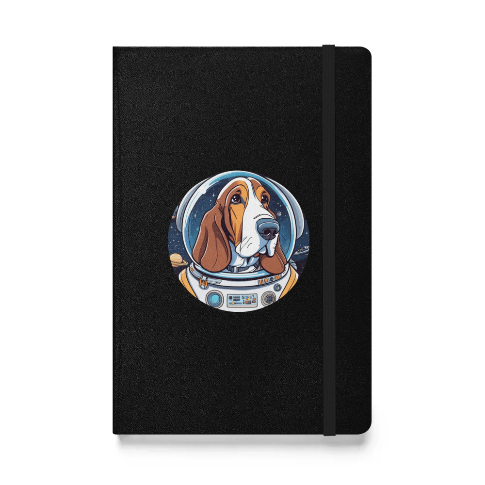 PugMug Custom Basset Hound Hardcover Bound Notebook