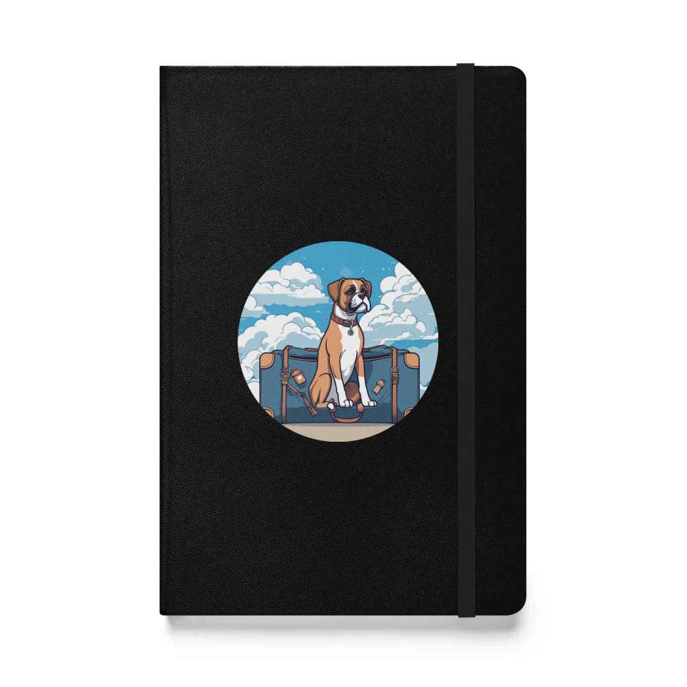 PugMug Custom Boxer Dog Hardcover Bound Notebook