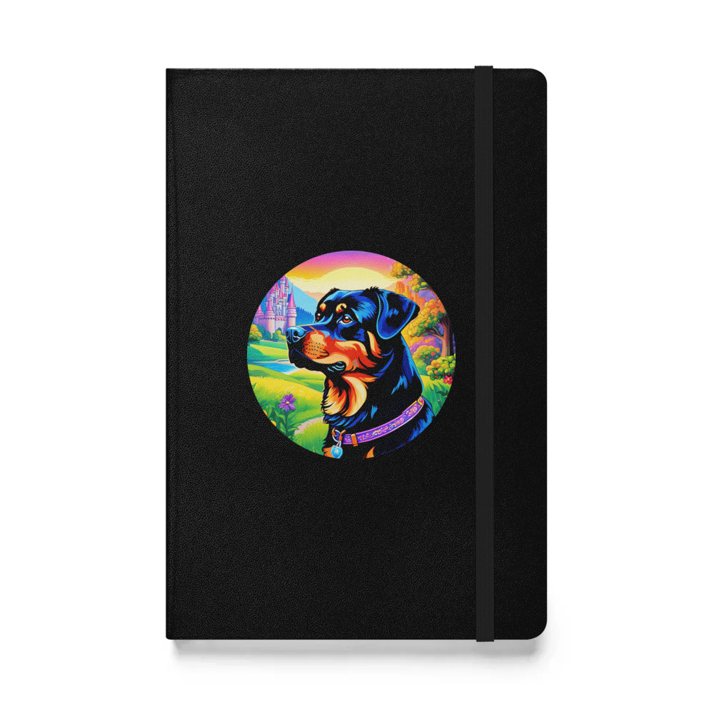 PugMug Custom Rottweiler Hardcover Bound Notebook
