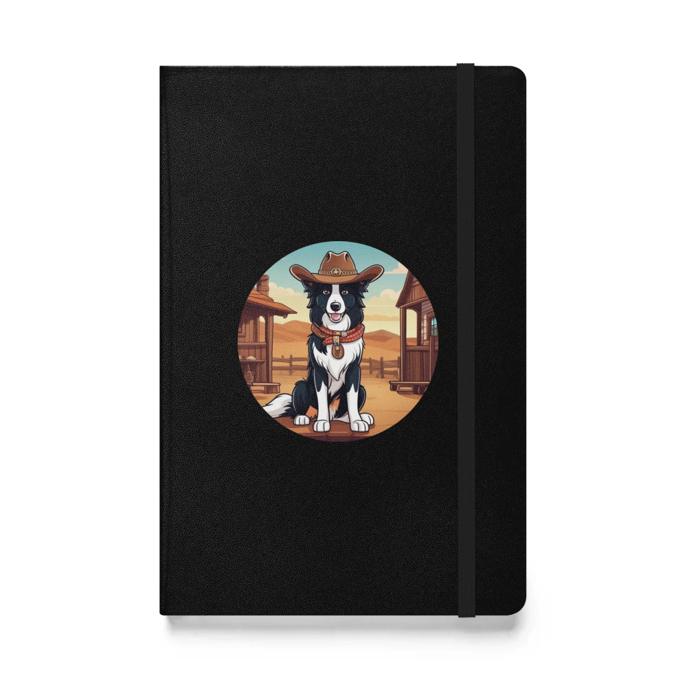 PugMug Custom Border Collie Hardcover Bound Notebook