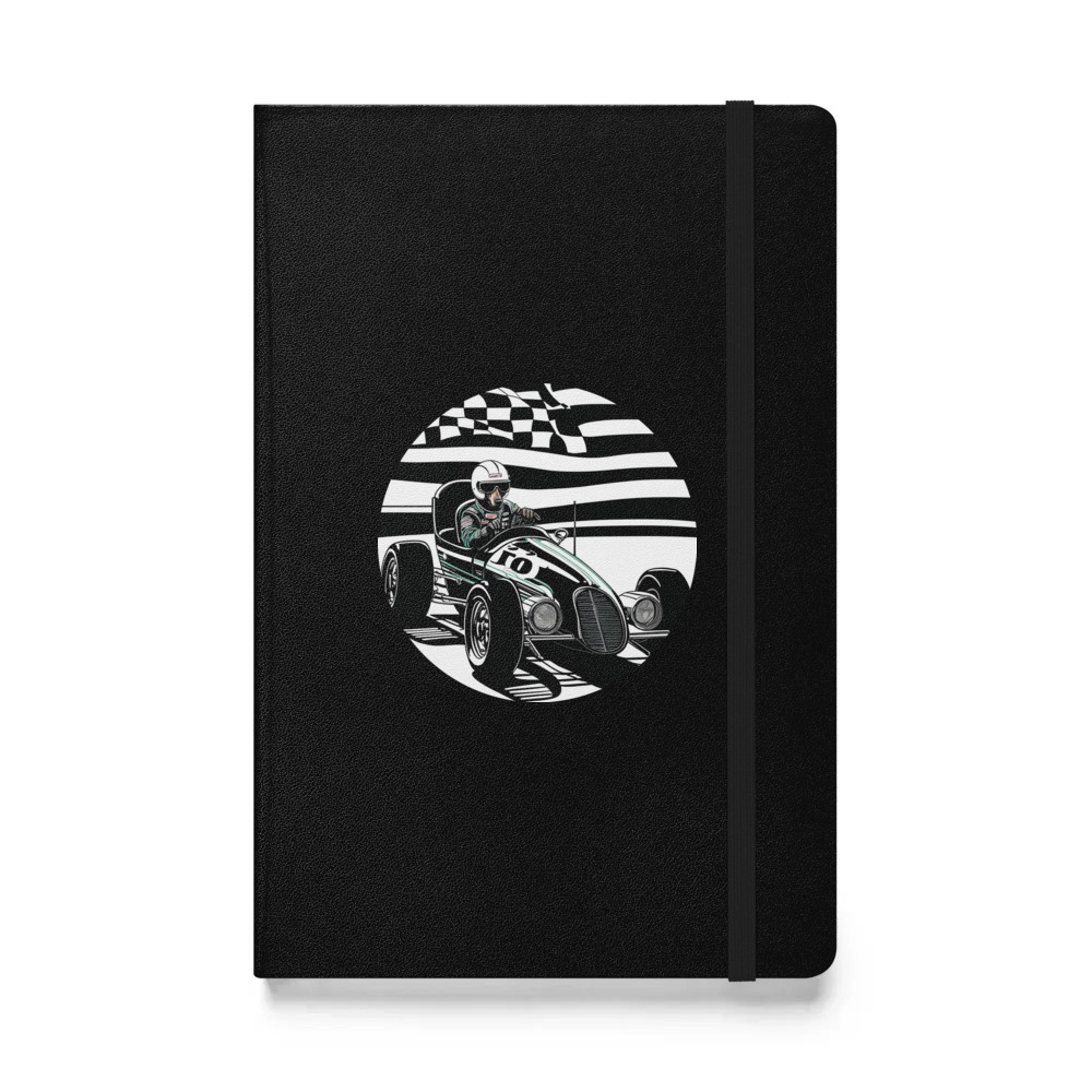 PugMug Custom Black Dachshund Hardcover Bound Notebook