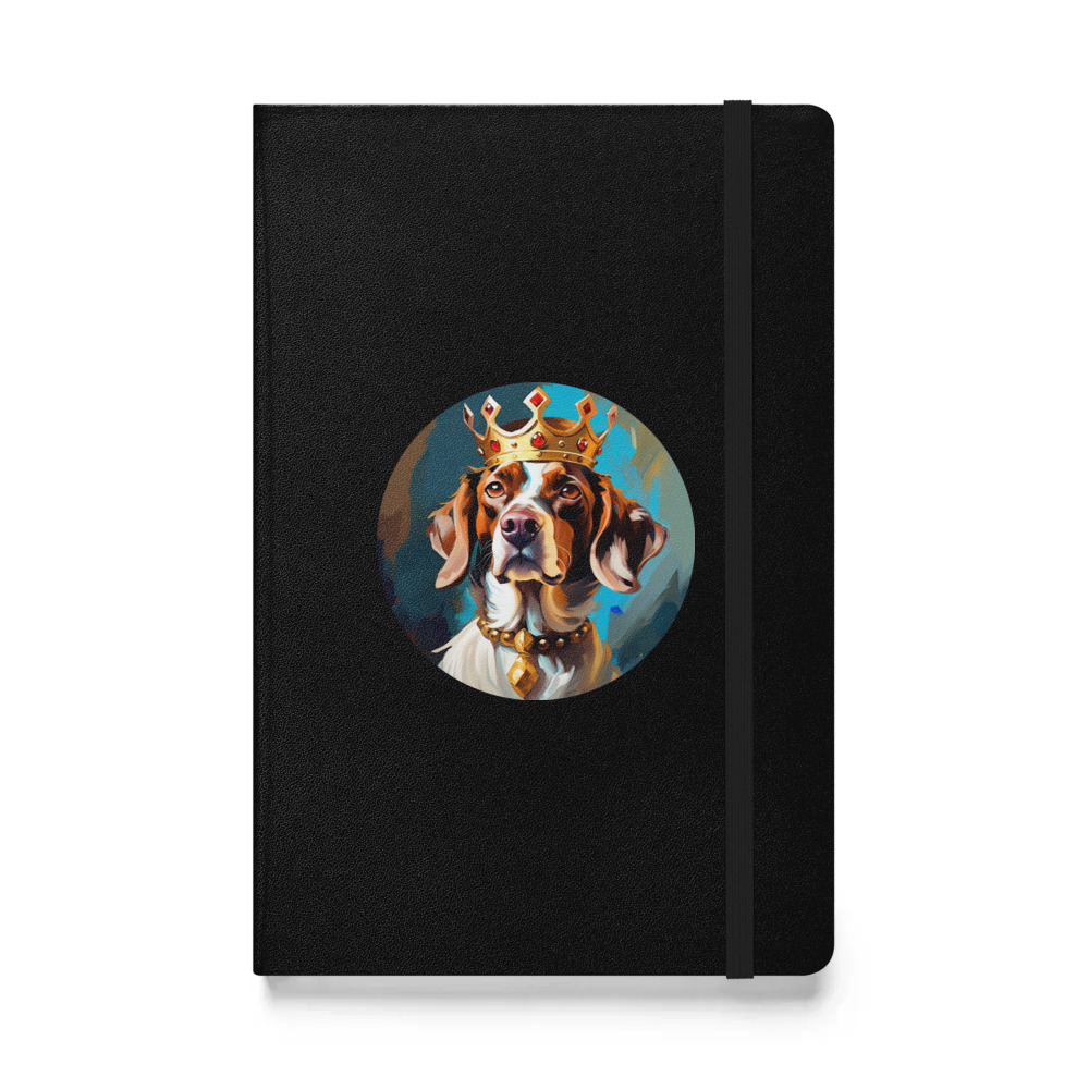 PugMug Custom Pointer Dog Hardcover Bound Notebook