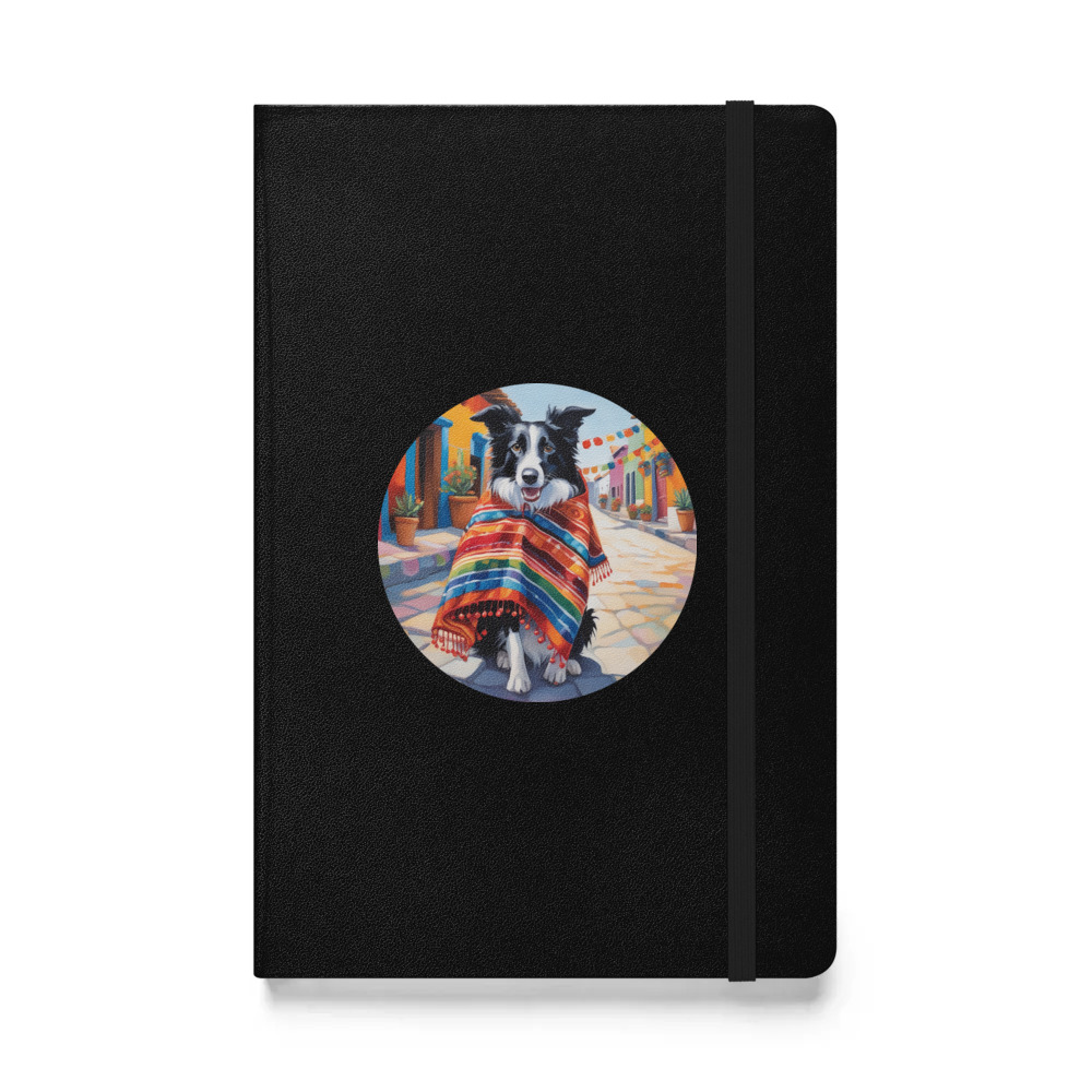 PugMug Custom Border Collie Hardcover Bound Notebook