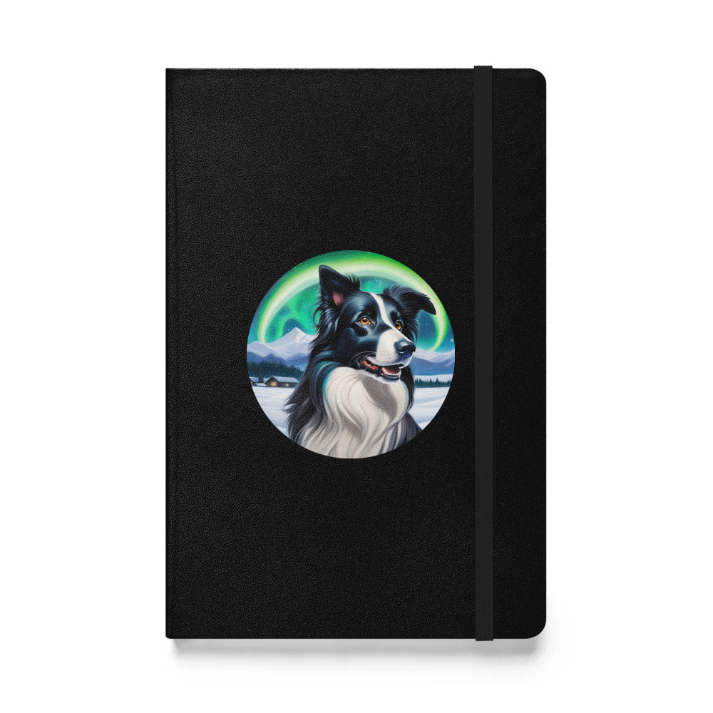 PugMug Custom Border Collie Hardcover Bound Notebook