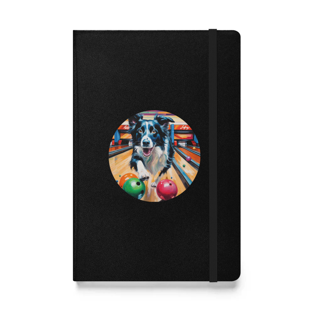 PugMug Custom Border Collie Hardcover Bound Notebook