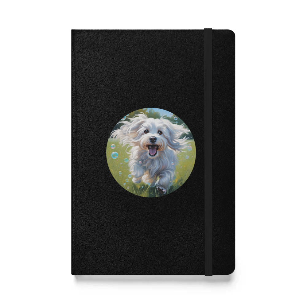 PugMug Custom White Havanese Dog Hardcover Bound Notebook