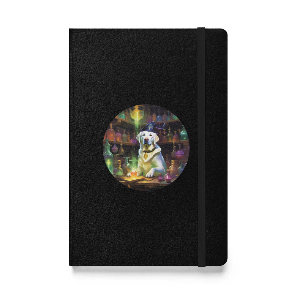 PugMug Custom White Labrador Retriever Hardcover Bound Notebook