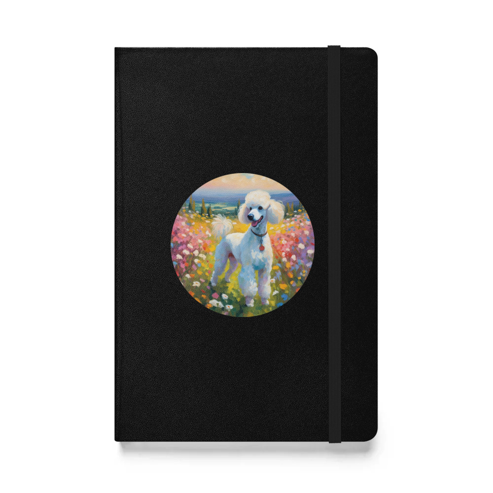 PugMug Custom White Poodle Hardcover Bound Notebook