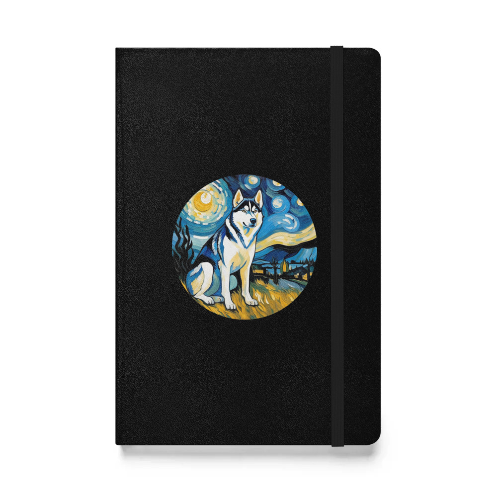 PugMug Custom Siberian Husky Hardcover Bound Notebook