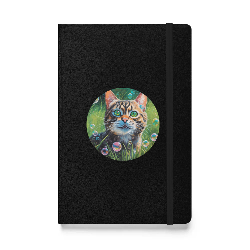 PugMug Custom Tabby Exotic Cat Hardcover Bound Notebook