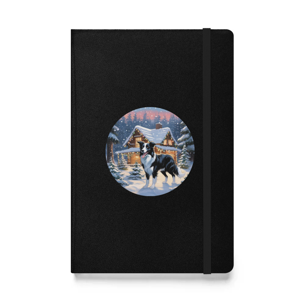 PugMug Custom Border Collie Hardcover Bound Notebook