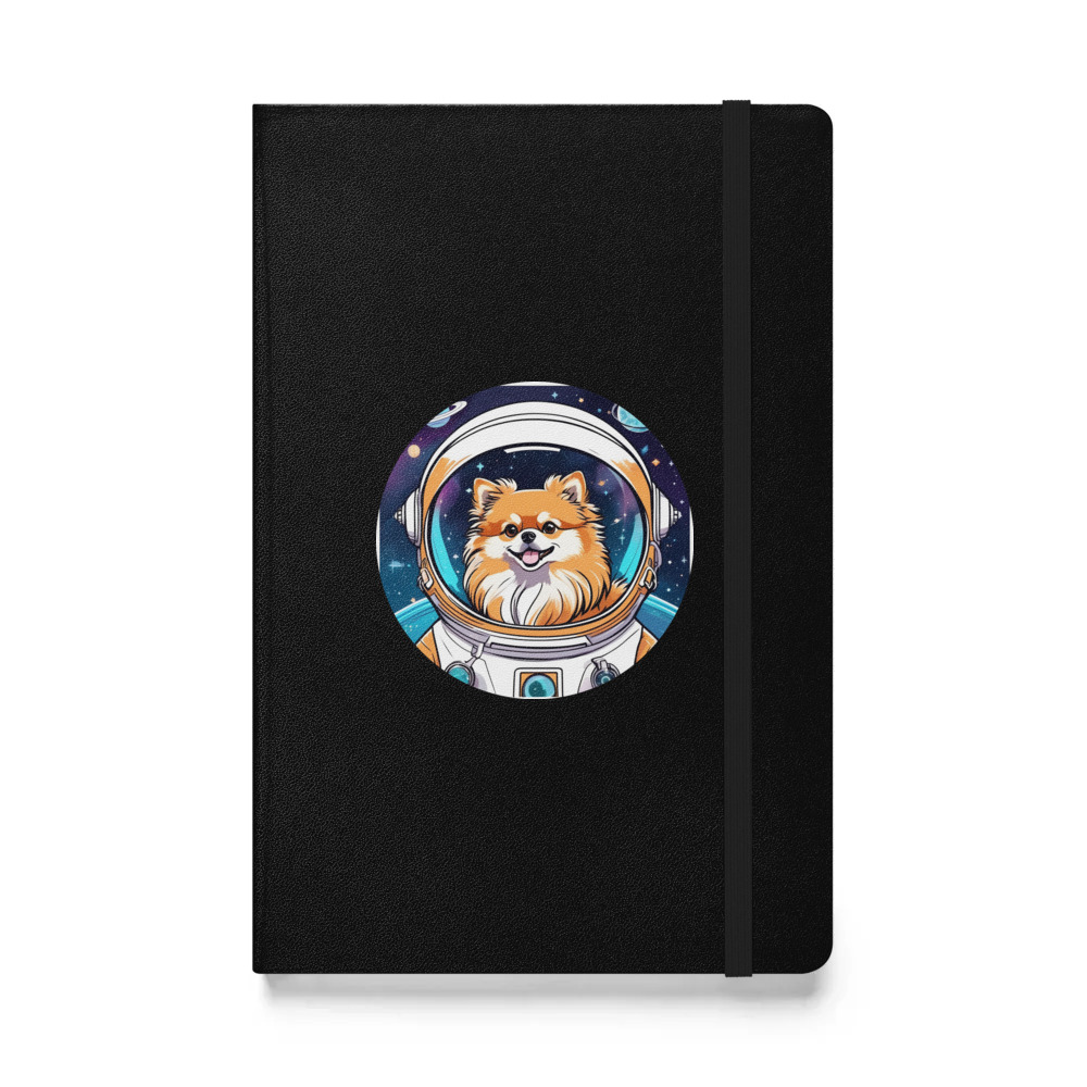 PugMug Custom Tan Pomeranian Hardcover Bound Notebook