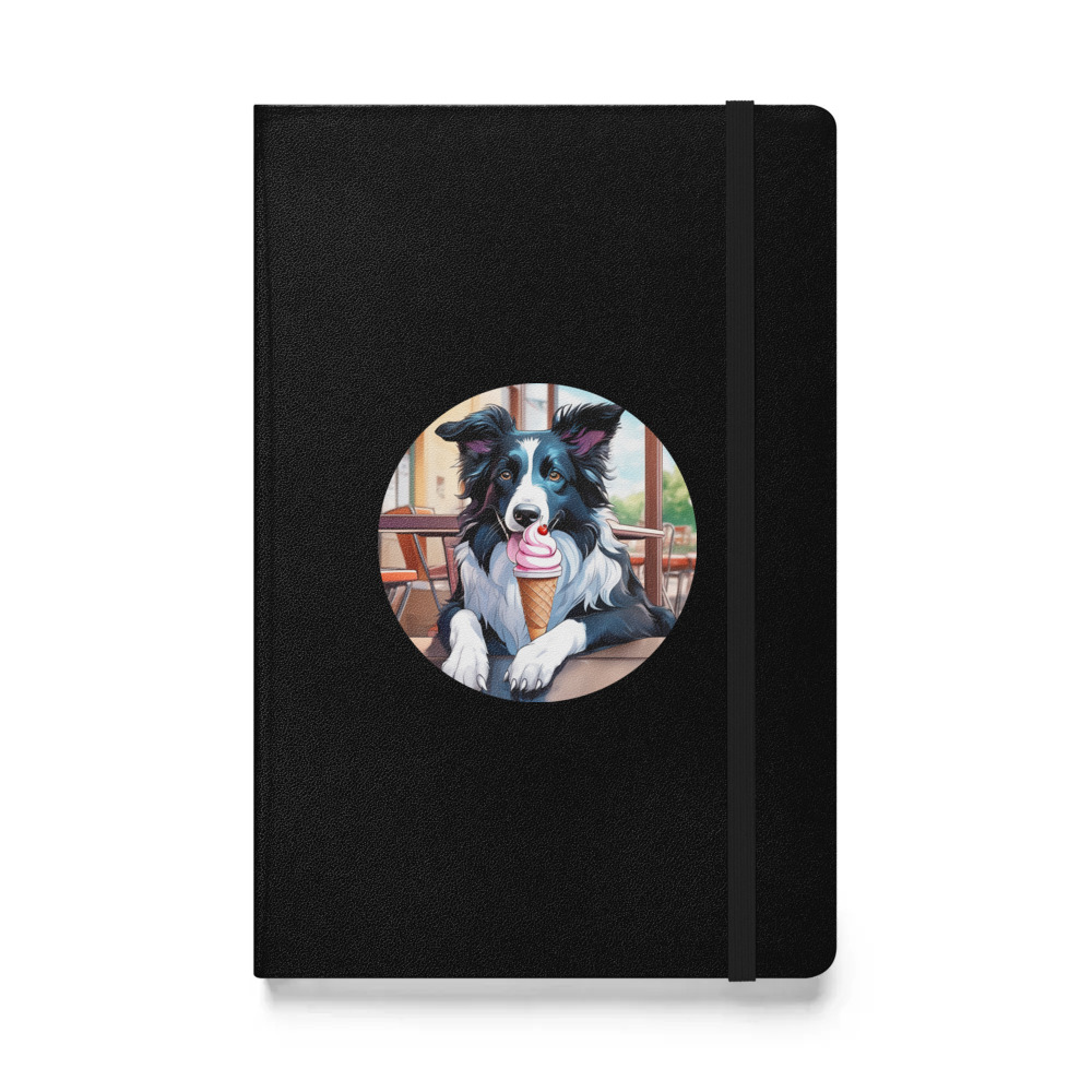 PugMug Custom Border Collie Hardcover Bound Notebook