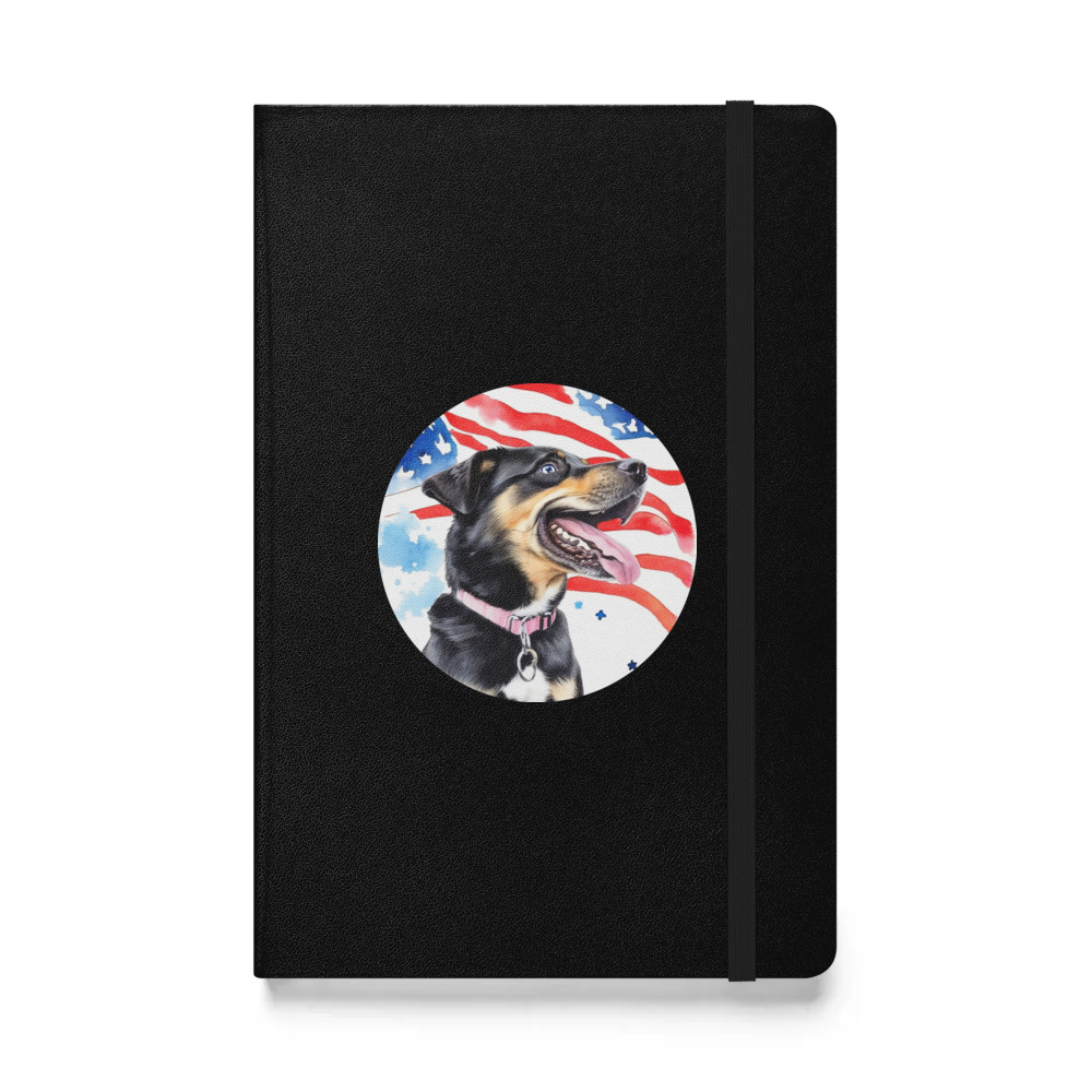 PugMug Custom Blue Hardcover Bound Notebook