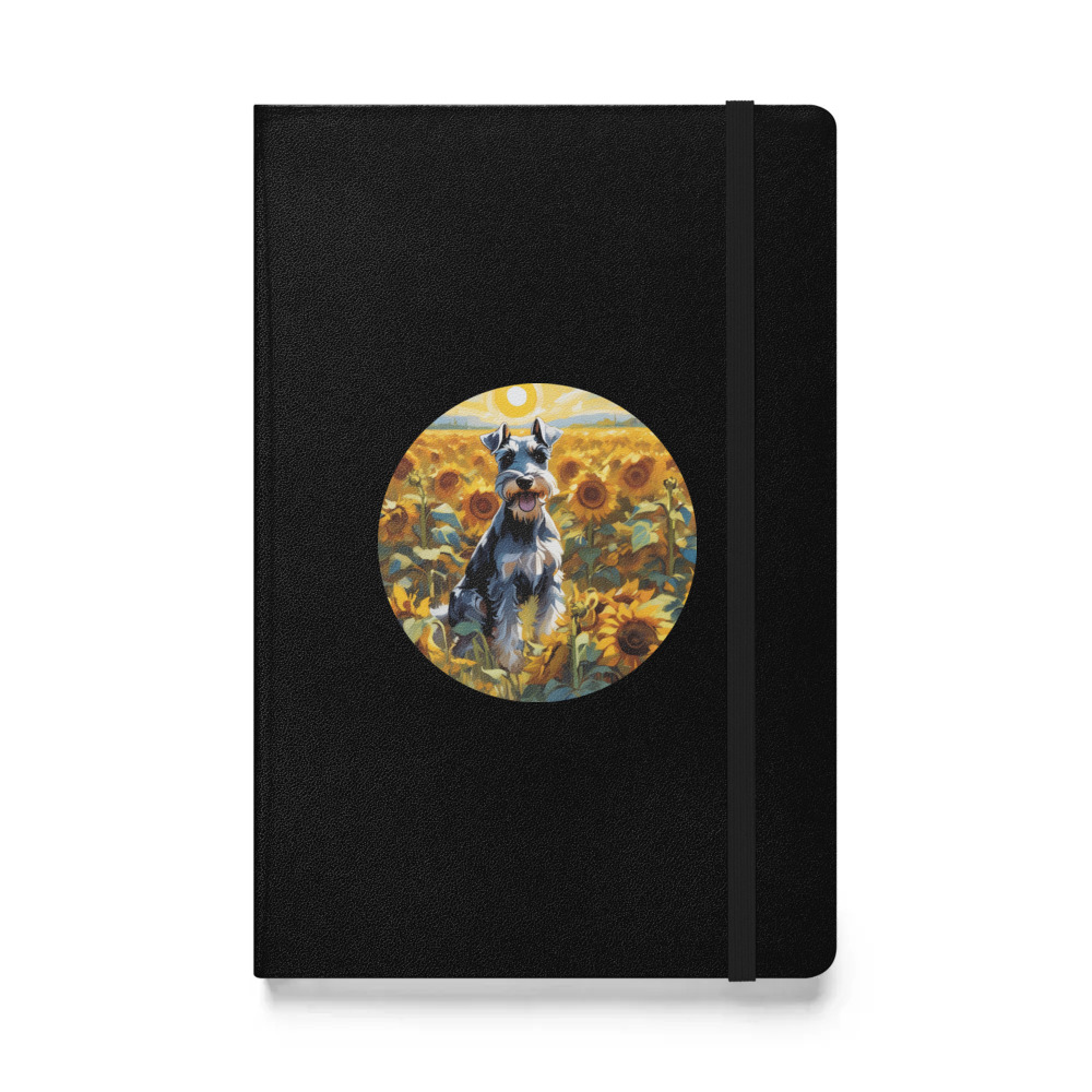 PugMug Custom Miniature Schnauzer Hardcover Bound Notebook