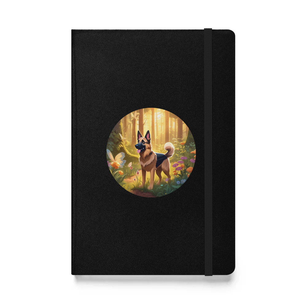 PugMug Custom German Shepherd Dog Hardcover Bound Notebook