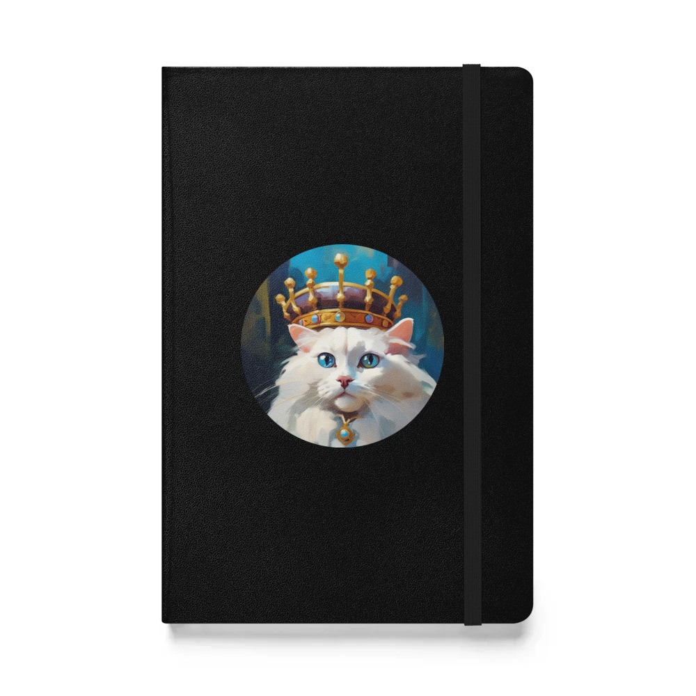 PugMug Custom White Ragdoll Cat Hardcover Bound Notebook