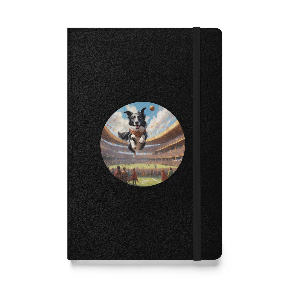 PugMug Custom Border Collie Hardcover Bound Notebook