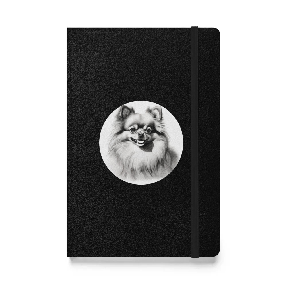 PugMug Custom Tan Pomeranian Hardcover Bound Notebook