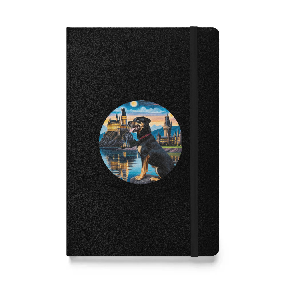 PugMug Custom Blue Hardcover Bound Notebook