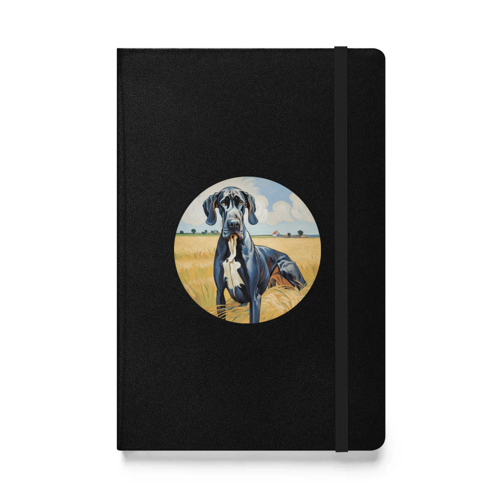 PugMug Custom Great Dane Hardcover Bound Notebook