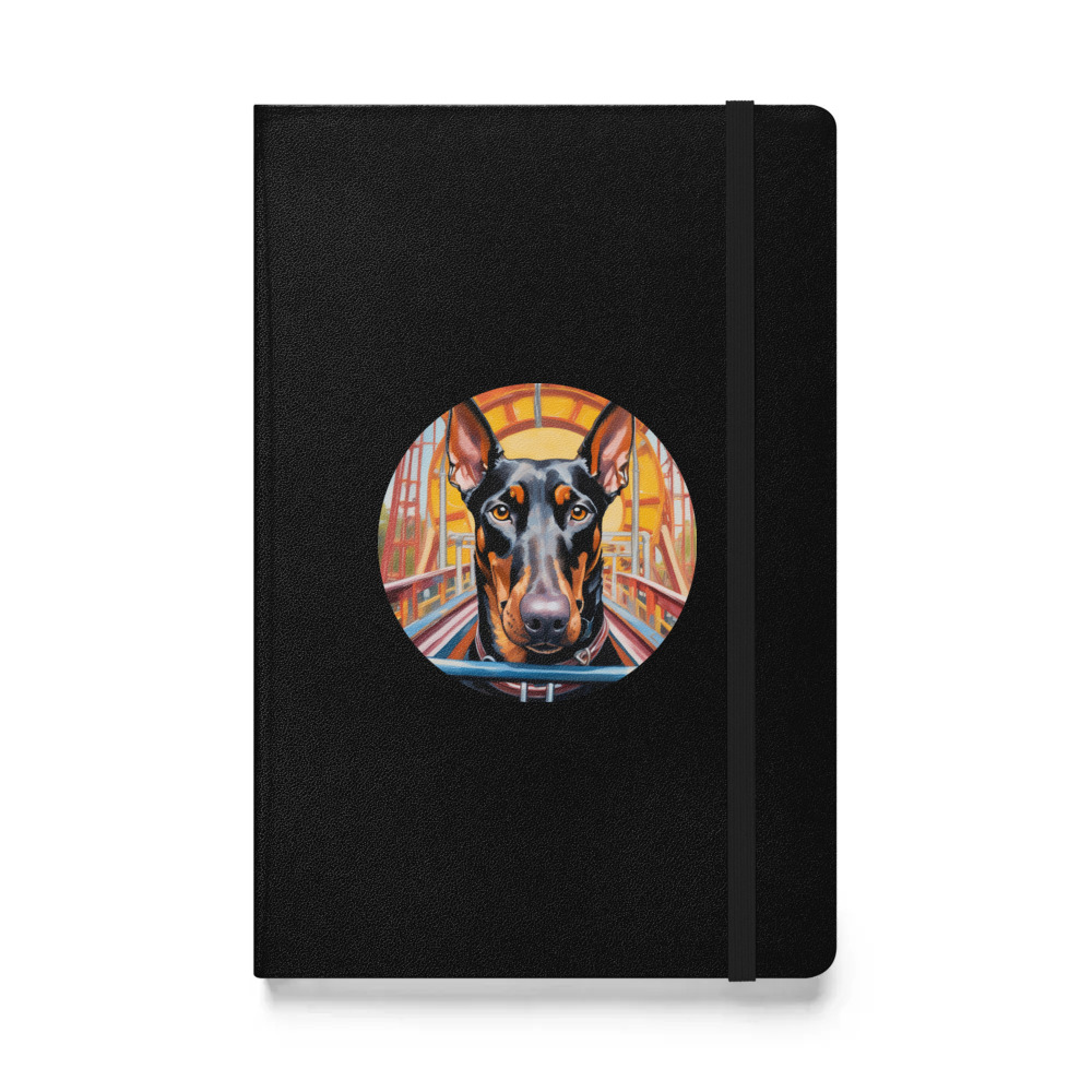 PugMug Custom Doberman Pinscher Hardcover Bound Notebook