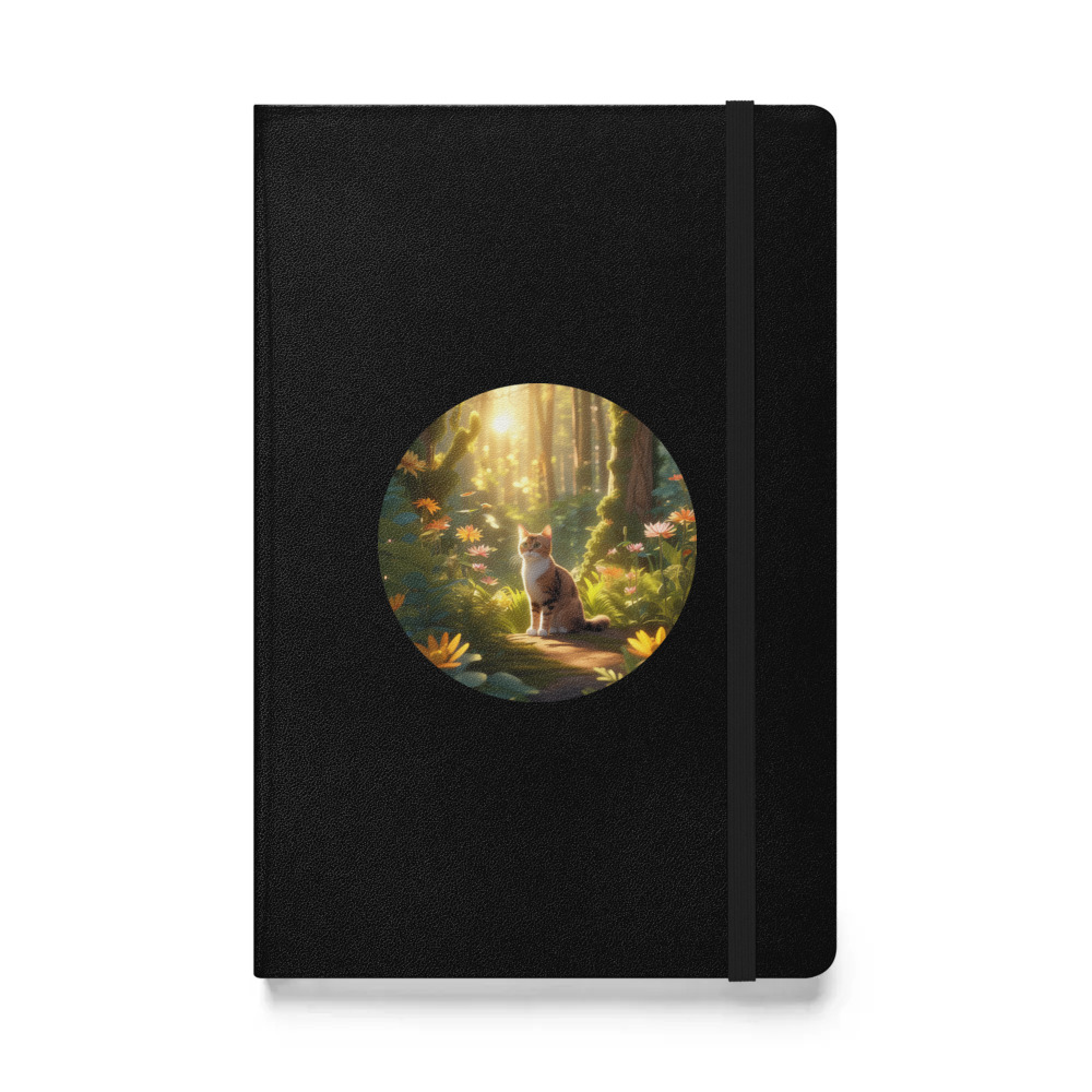 PugMug Custom Tabby Exotic Cat Hardcover Bound Notebook