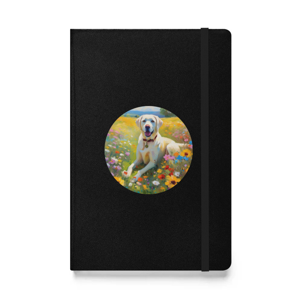 PugMug Custom White Labrador Retriever Hardcover Bound Notebook