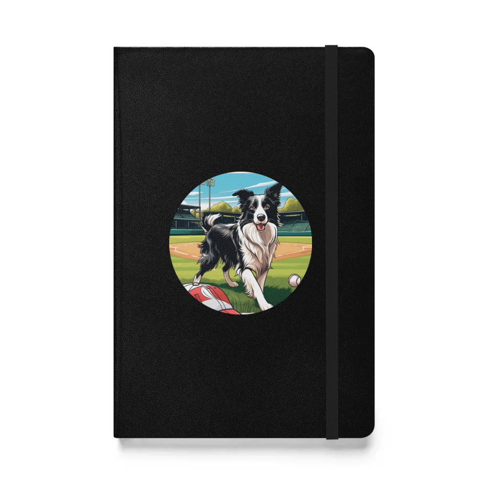 PugMug Custom Border Collie Hardcover Bound Notebook