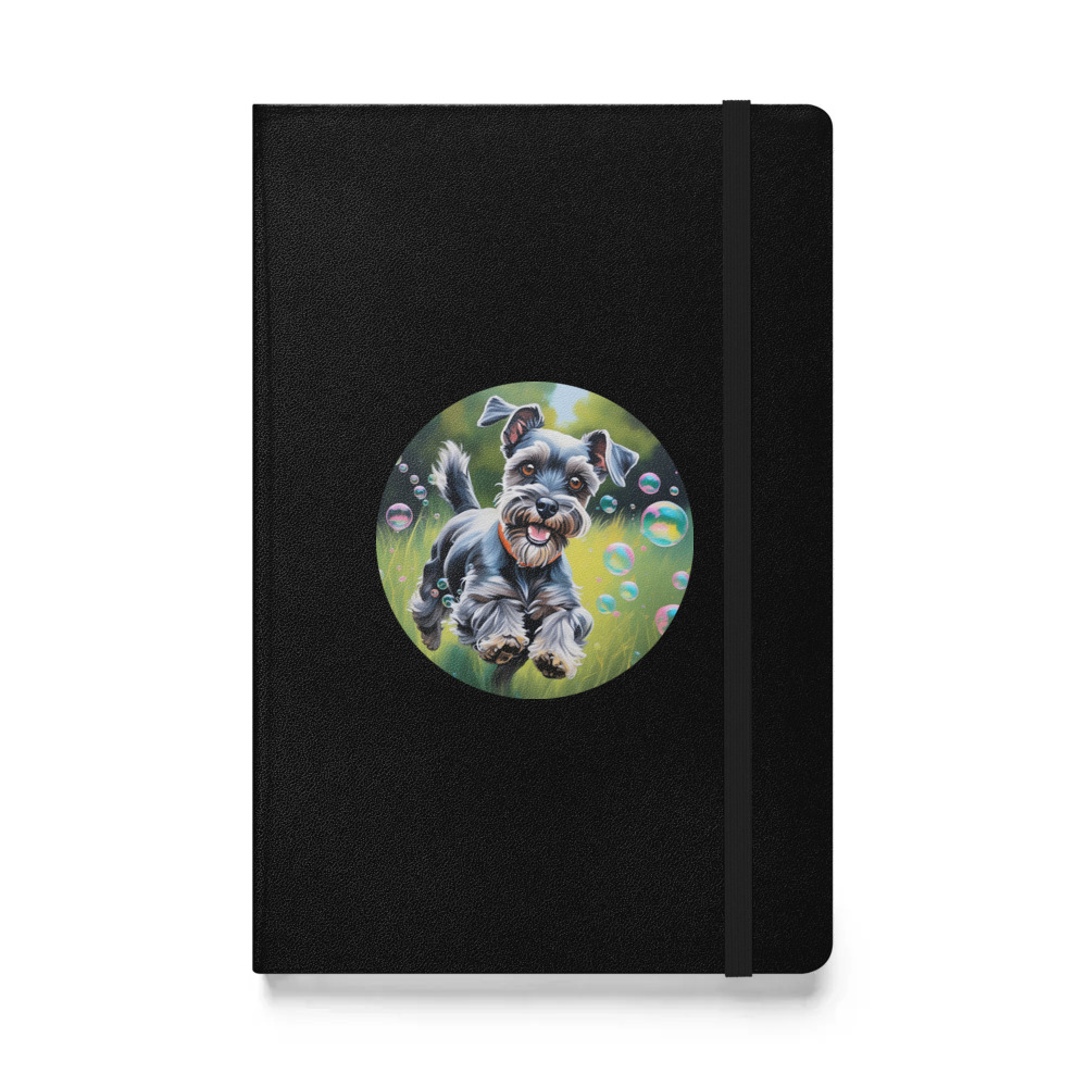 PugMug Custom Miniature Schnauzer Hardcover Bound Notebook