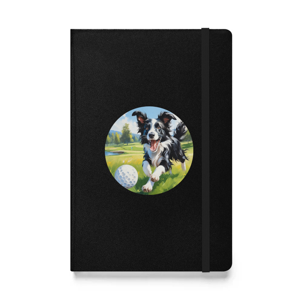 PugMug Custom Border Collie Hardcover Bound Notebook