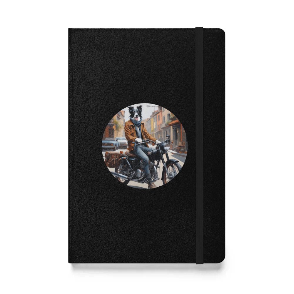 PugMug Custom Border Collie Hardcover Bound Notebook