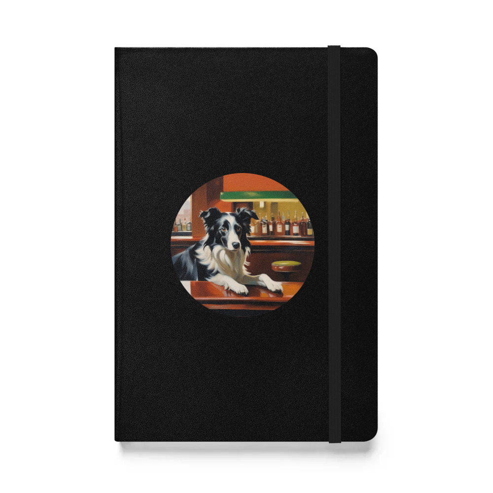 PugMug Custom Border Collie Hardcover Bound Notebook