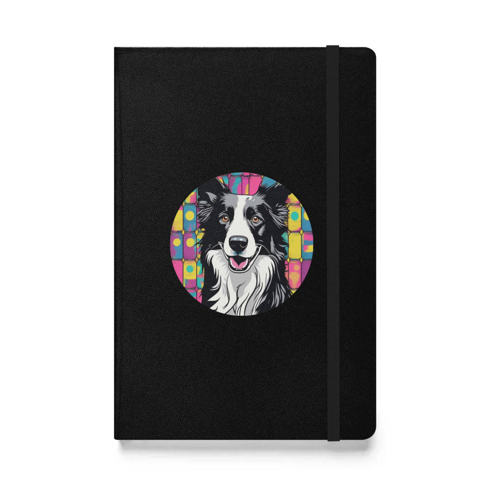 PugMug Custom Border Collie Hardcover Bound Notebook