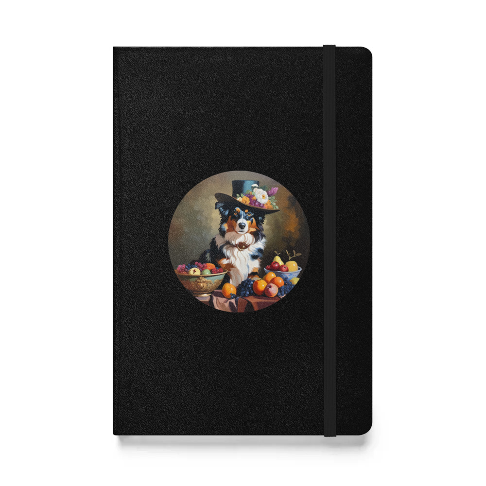 PugMug Custom Australian Shepherd Dog Hardcover Bound Notebook
