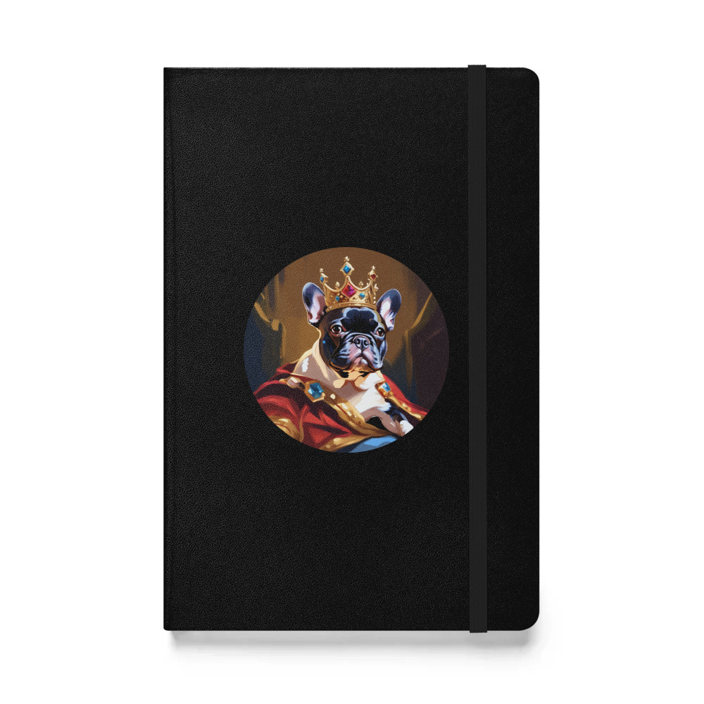 PugMug Custom Tan French Bulldog Hardcover Bound Notebook