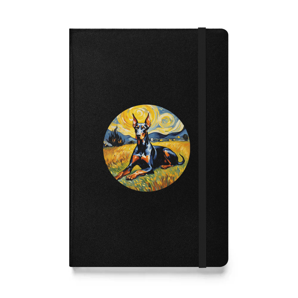 PugMug Custom Doberman Pinscher Hardcover Bound Notebook