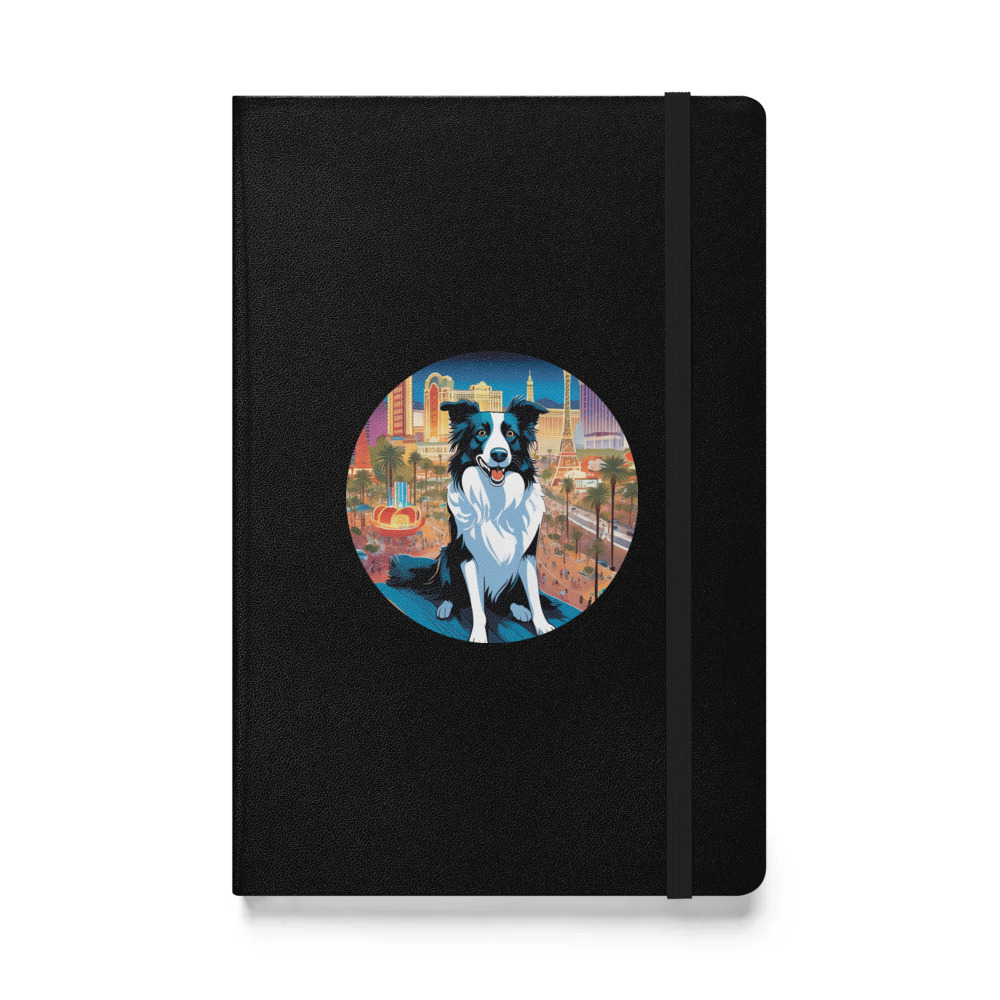 PugMug Custom Border Collie Hardcover Bound Notebook