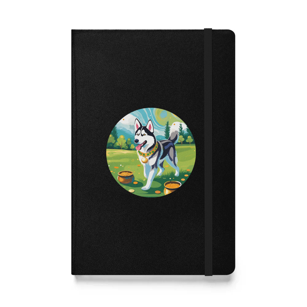 PugMug Custom Siberian Husky Hardcover Bound Notebook