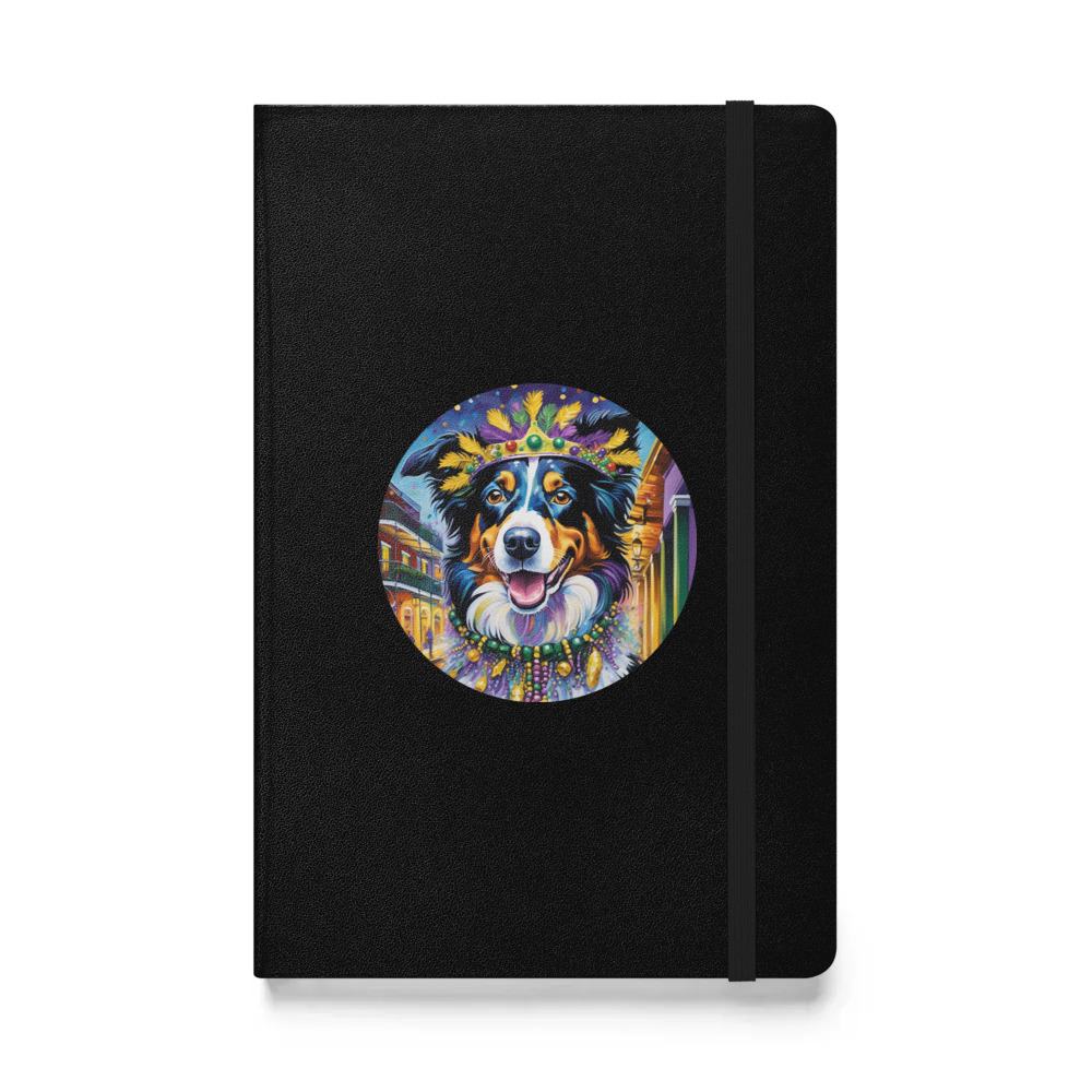 PugMug Custom Border Collie Hardcover Bound Notebook