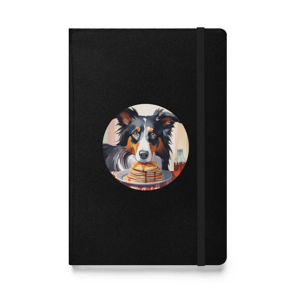PugMug Custom Border Collie Hardcover Bound Notebook