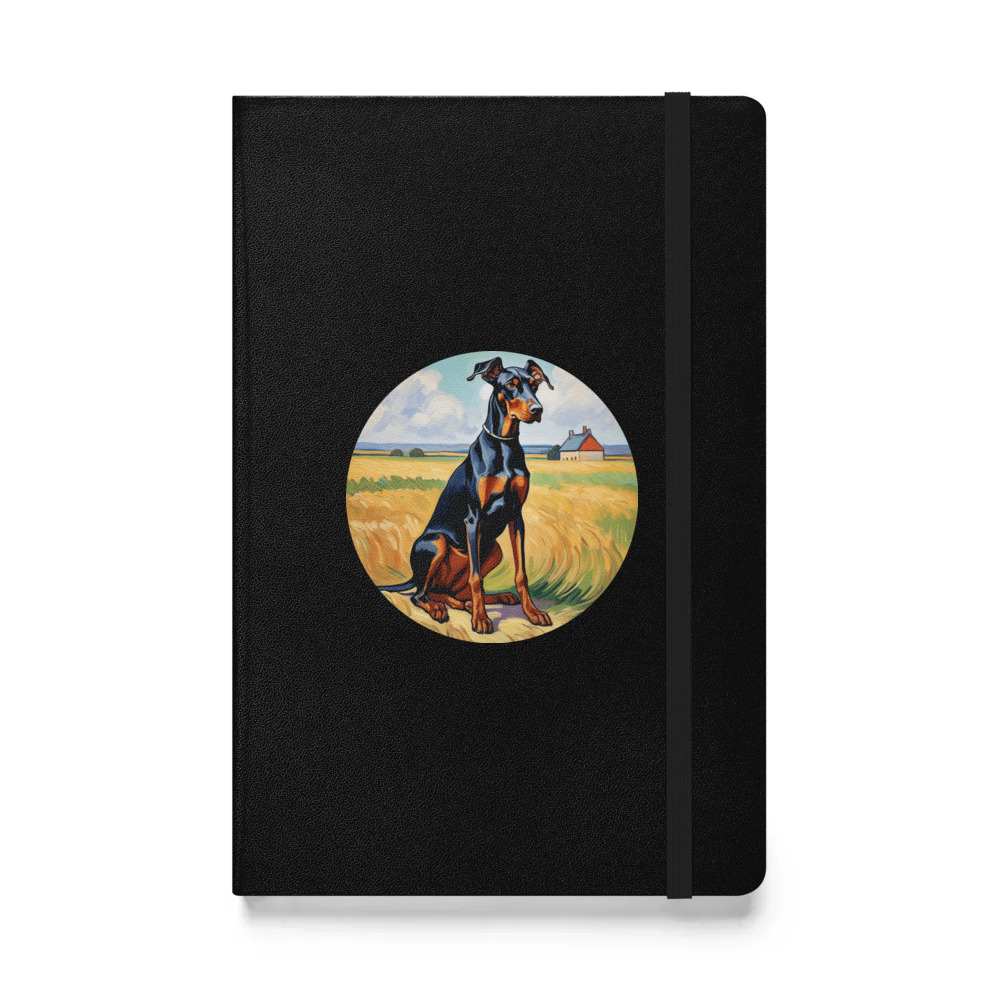 PugMug Custom Doberman Pinscher Hardcover Bound Notebook