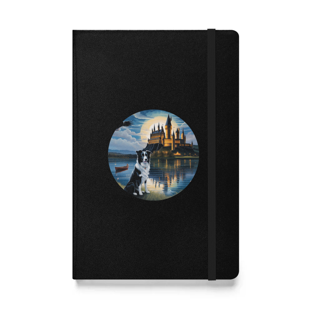 PugMug Custom Border Collie Hardcover Bound Notebook
