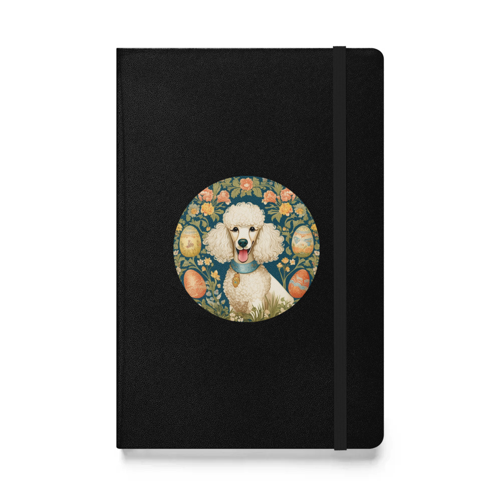 PugMug Custom White Poodle Hardcover Bound Notebook