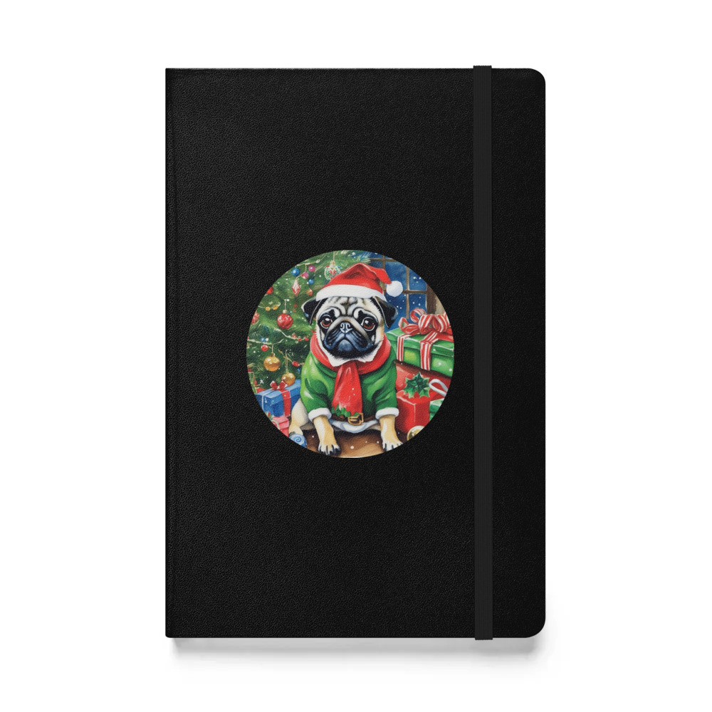 PugMug Custom Pug Hardcover Bound Notebook