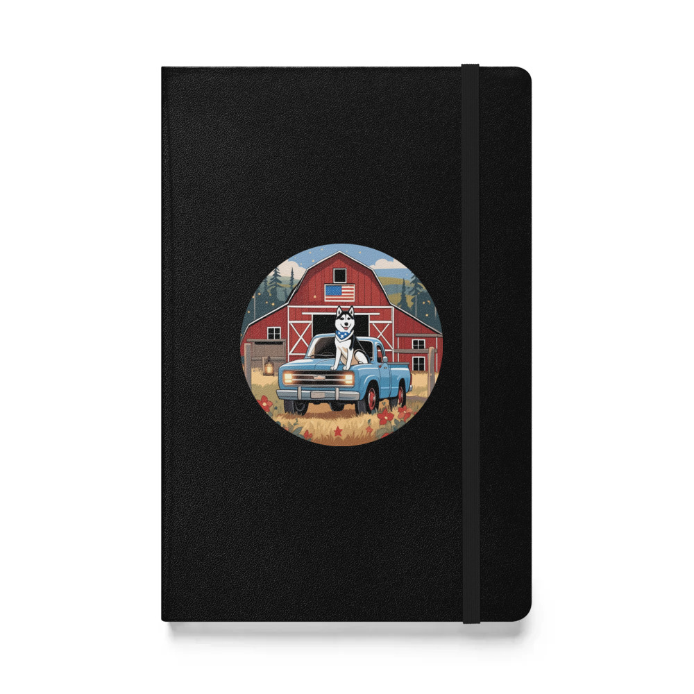 PugMug Custom Siberian Husky Hardcover Bound Notebook