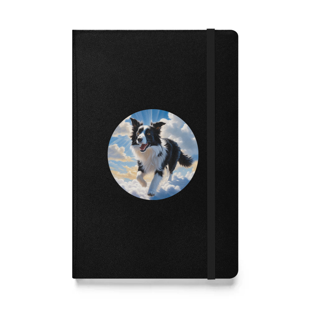 PugMug Custom Border Collie Hardcover Bound Notebook