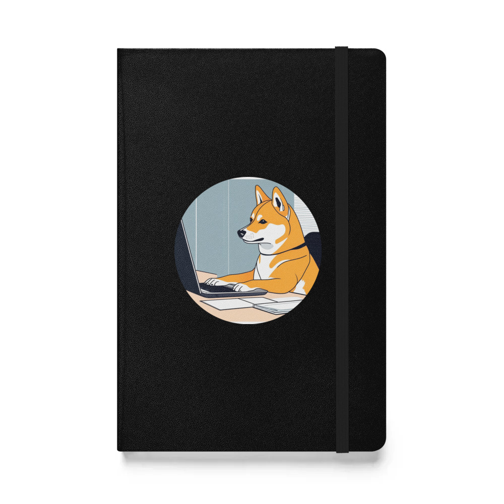 PugMug Custom Shiba Inu Hardcover Bound Notebook