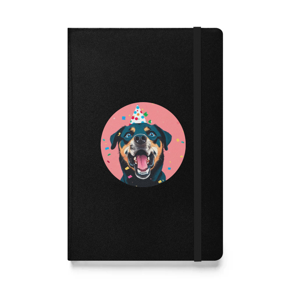 PugMug Custom Blue Hardcover Bound Notebook